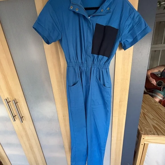Fashion Brand Company Blue Utility Jumpsuit - Picture 2 of 5